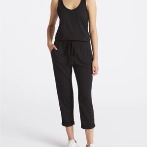 Michael Stars Black Cropped Jumpsuit